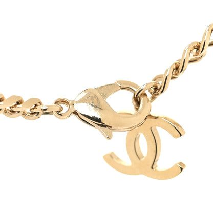 Chanel Crystal Chain CC Choker Gold Silver 3 of 6
