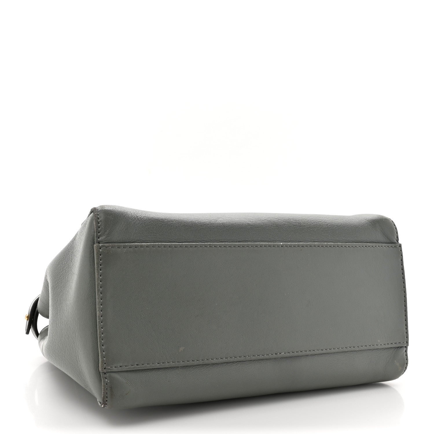 Fendi Nappa Mini Peekaboo Iconic Satchel Fumo 4 of 19