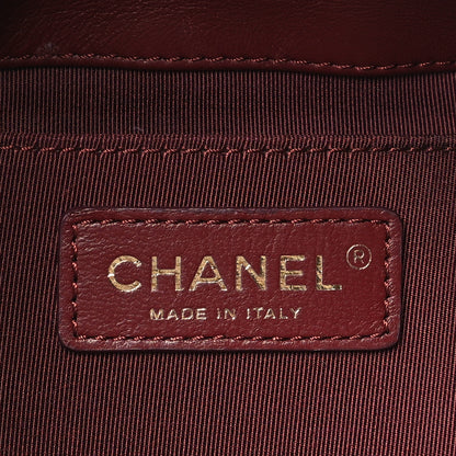 Chanel Wool Lambskin Quilted Paris Hamburg Charms Bucket Bag Dark Navy 6 of 10