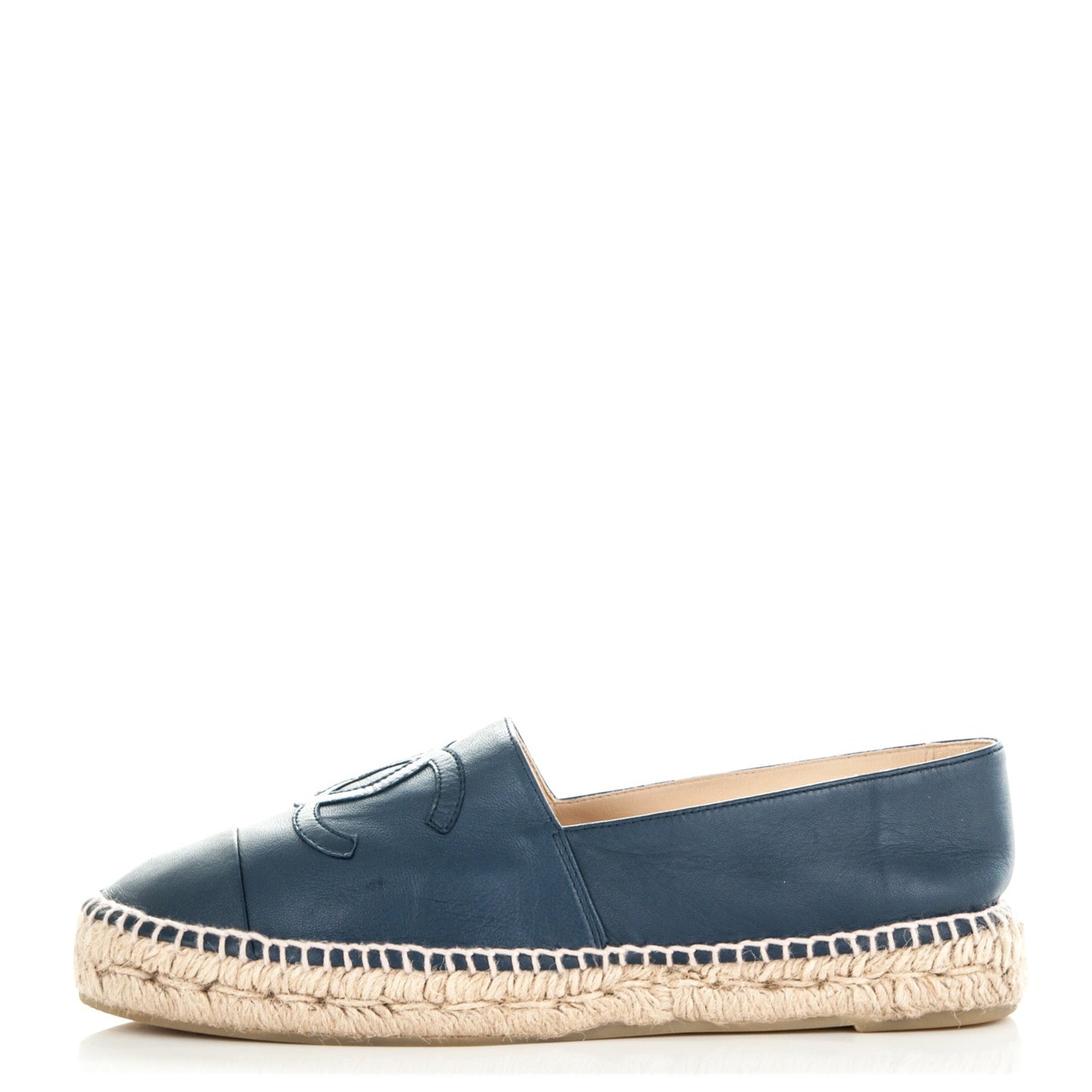 Lambskin CC Espadrilles 40 Dark Navy