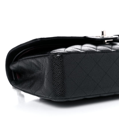 Chanel Caviar Quilted Medium Double Flap Black 8 of 10