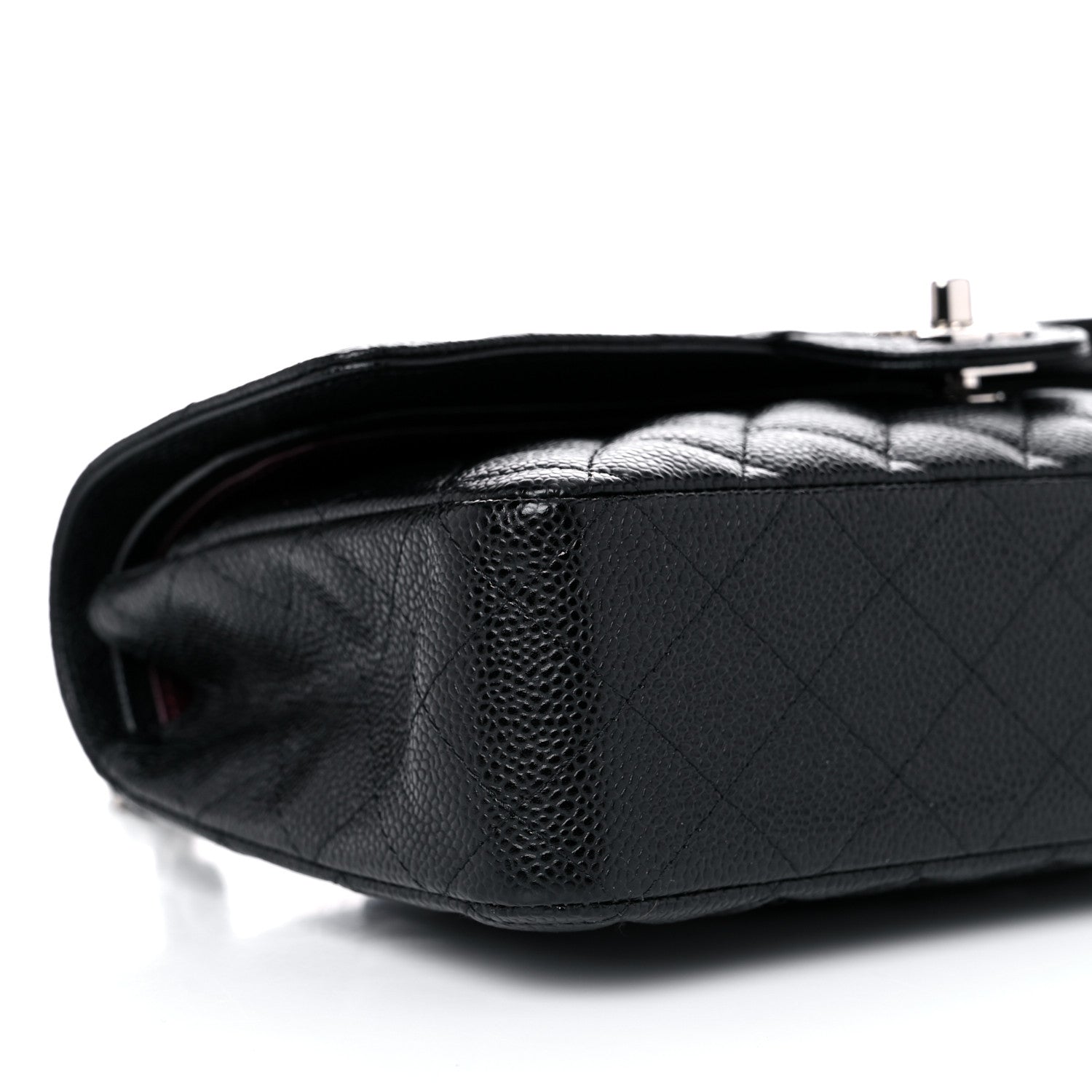 Chanel Caviar Quilted Medium Double Flap Black 8 of 10