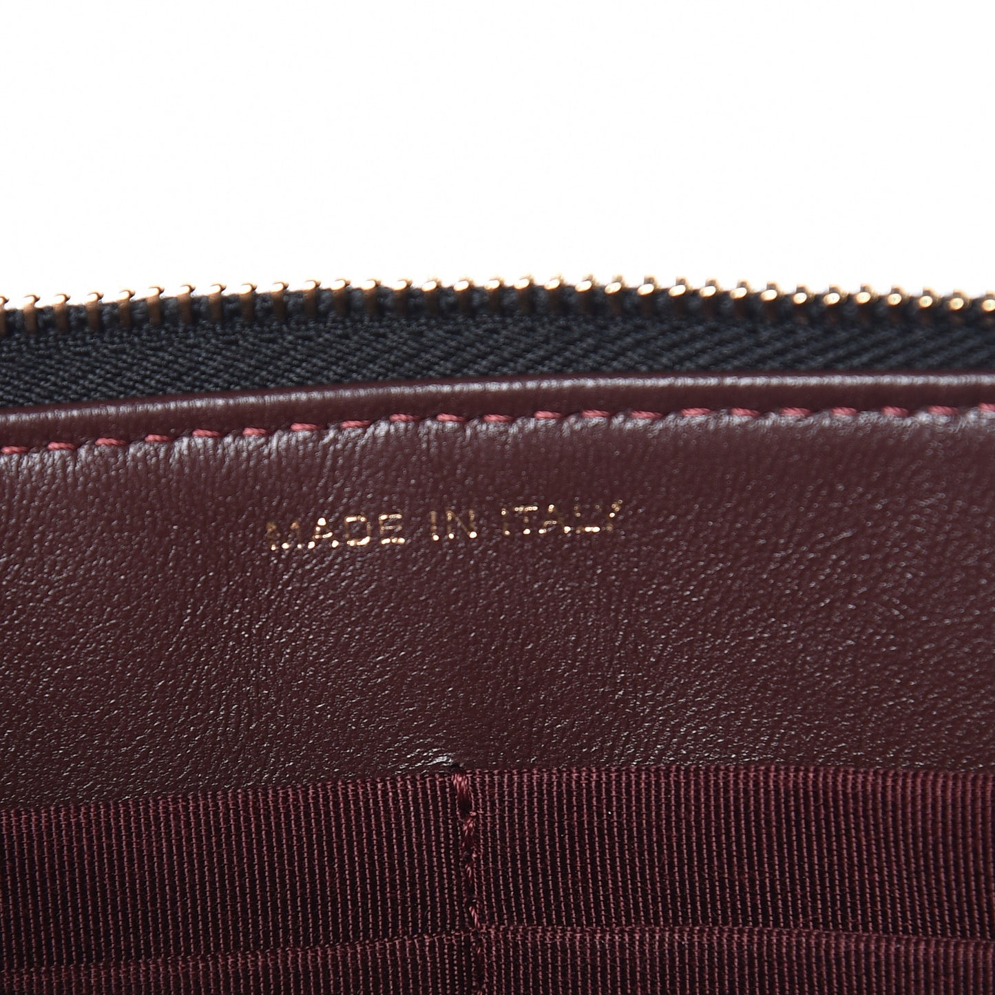 Lambskin Quilted Small Zipped Pouch Black