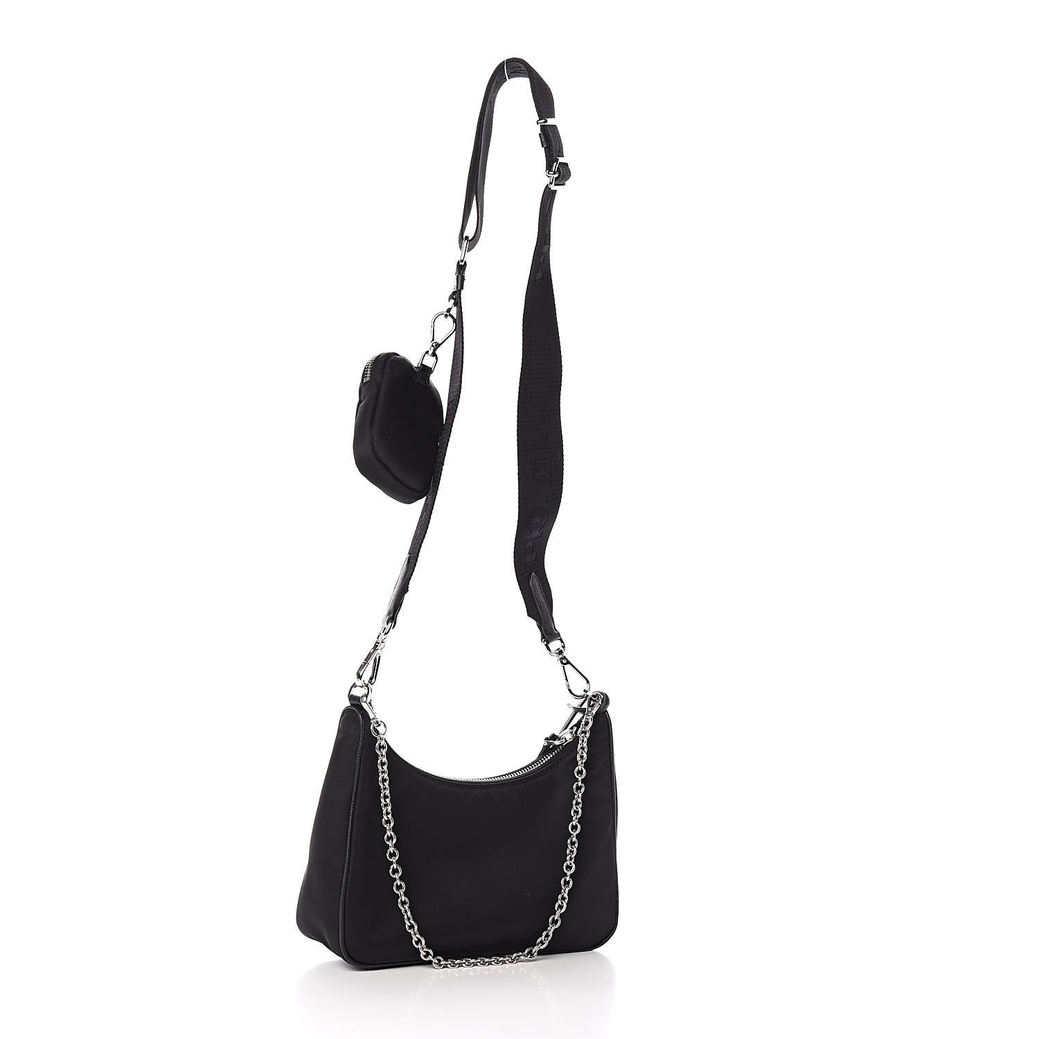 Prada Nylon Re-Edition 2005 Shoulder Bag Black 3 of 10