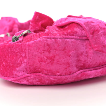 Balenciaga Crushed Velvet Le Cagole Shoulder Bag XS Orchid 9 of 11