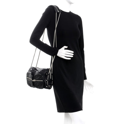 Alexander Wang Washed Lambskin Brenda Chain Shoulder Bag Black 2 of 8