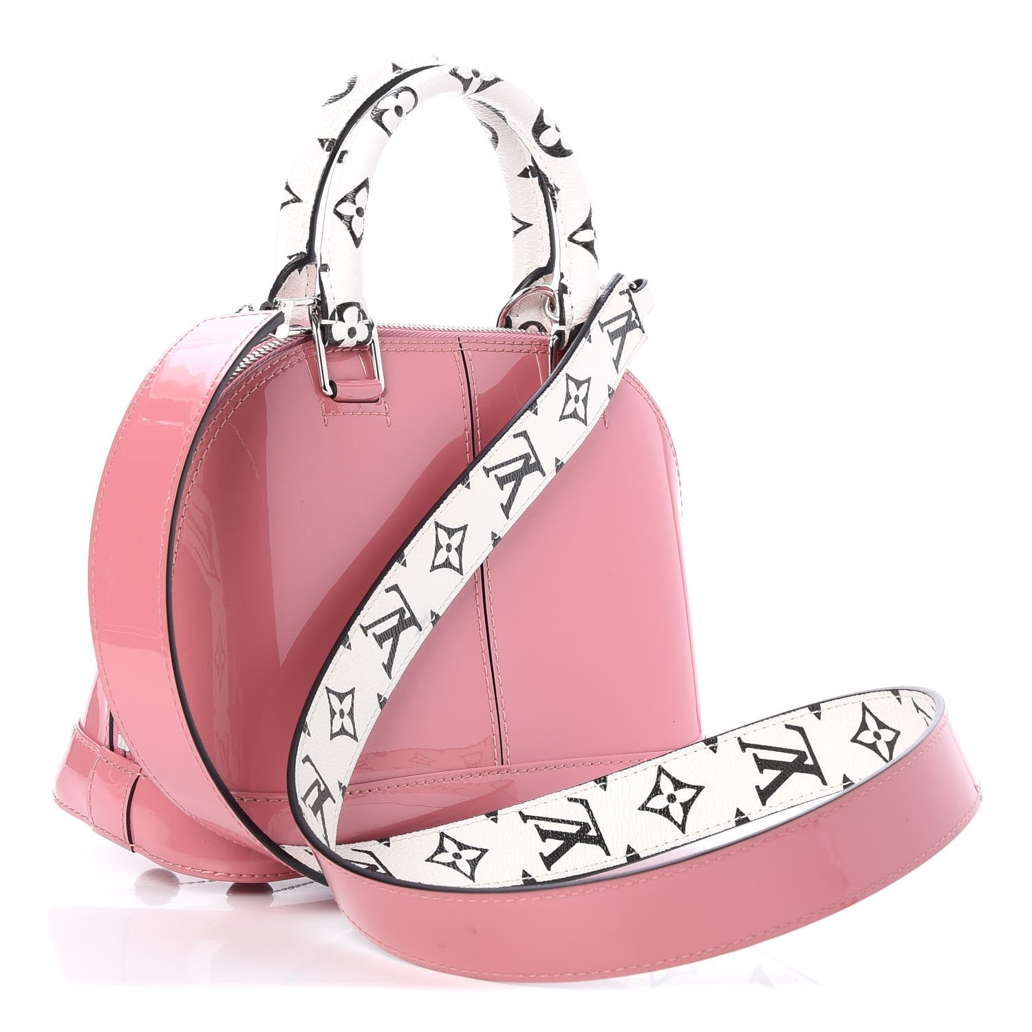 Louis Vuitton Patent Monogram Alma BB Rose Blush 4 of 8