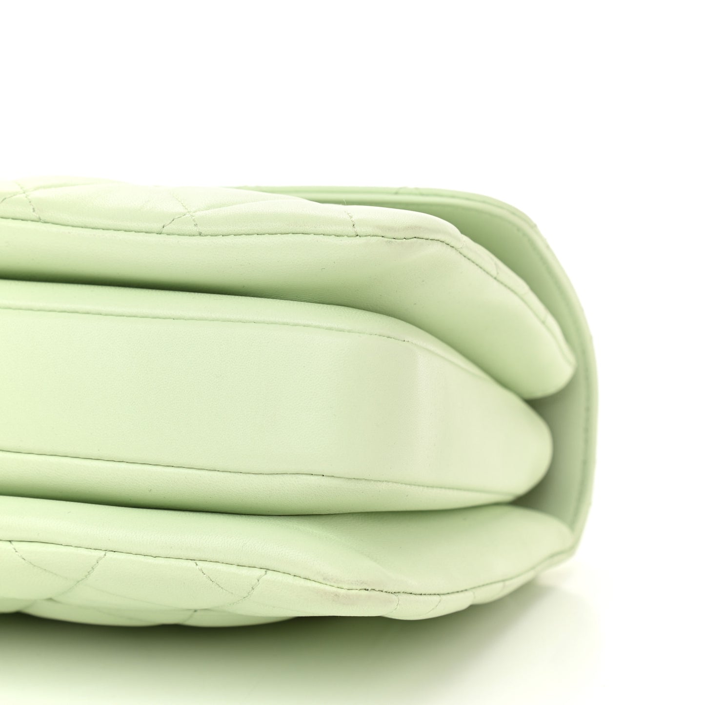 Lambskin Quilted Small Trendy CC Flap Dual Handle Bag Sea Green