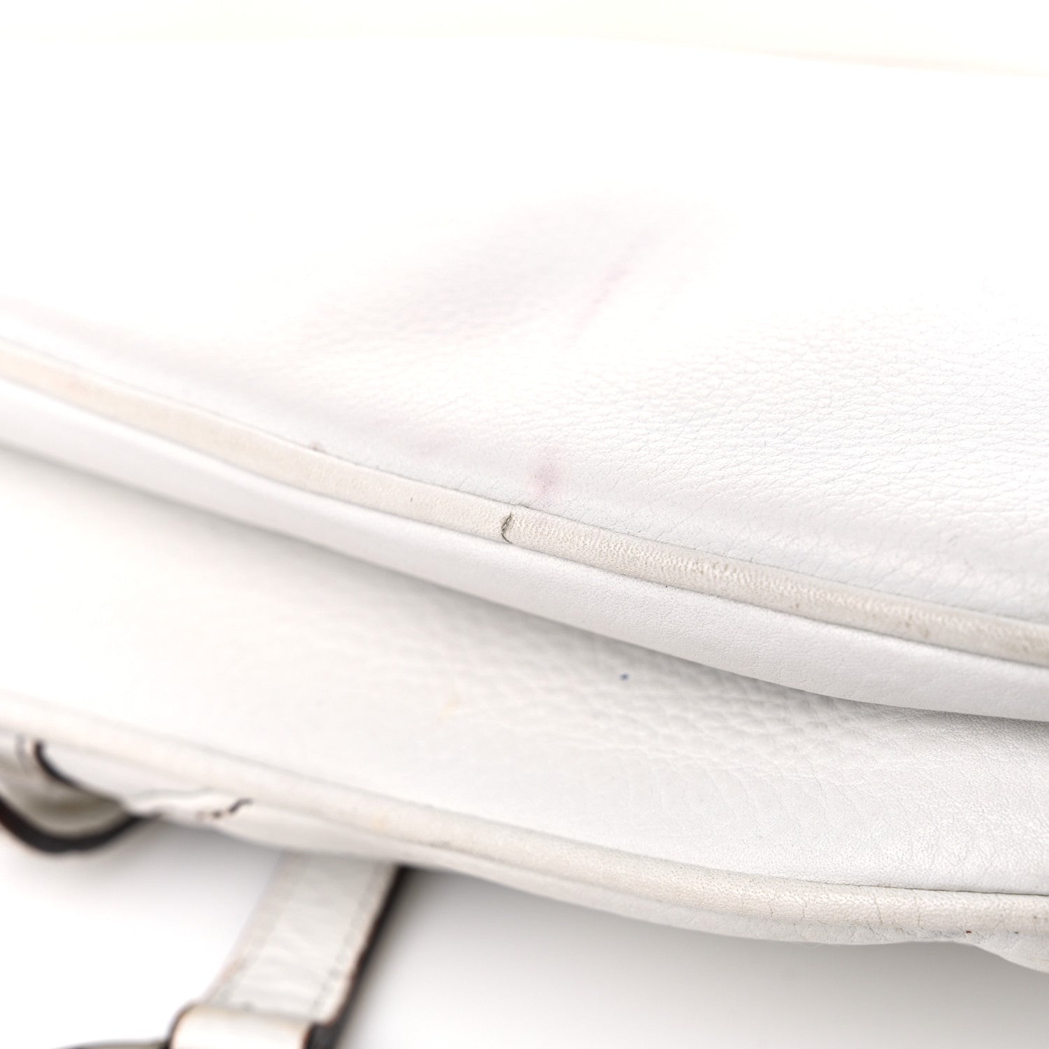 Christian Dior Calfskin Saddle Bag White 21 of 27