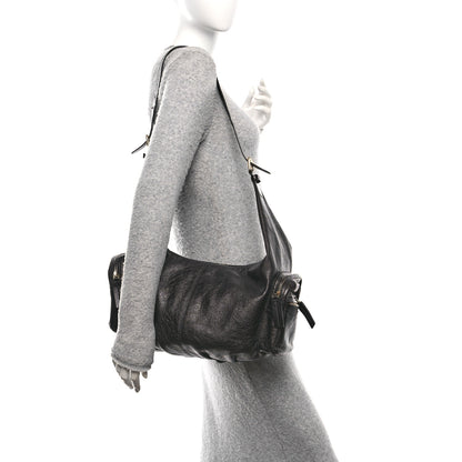 Christian Dior Crinkled Calfskin Large Grand Tour Multipocket Bag Black 2 of 10