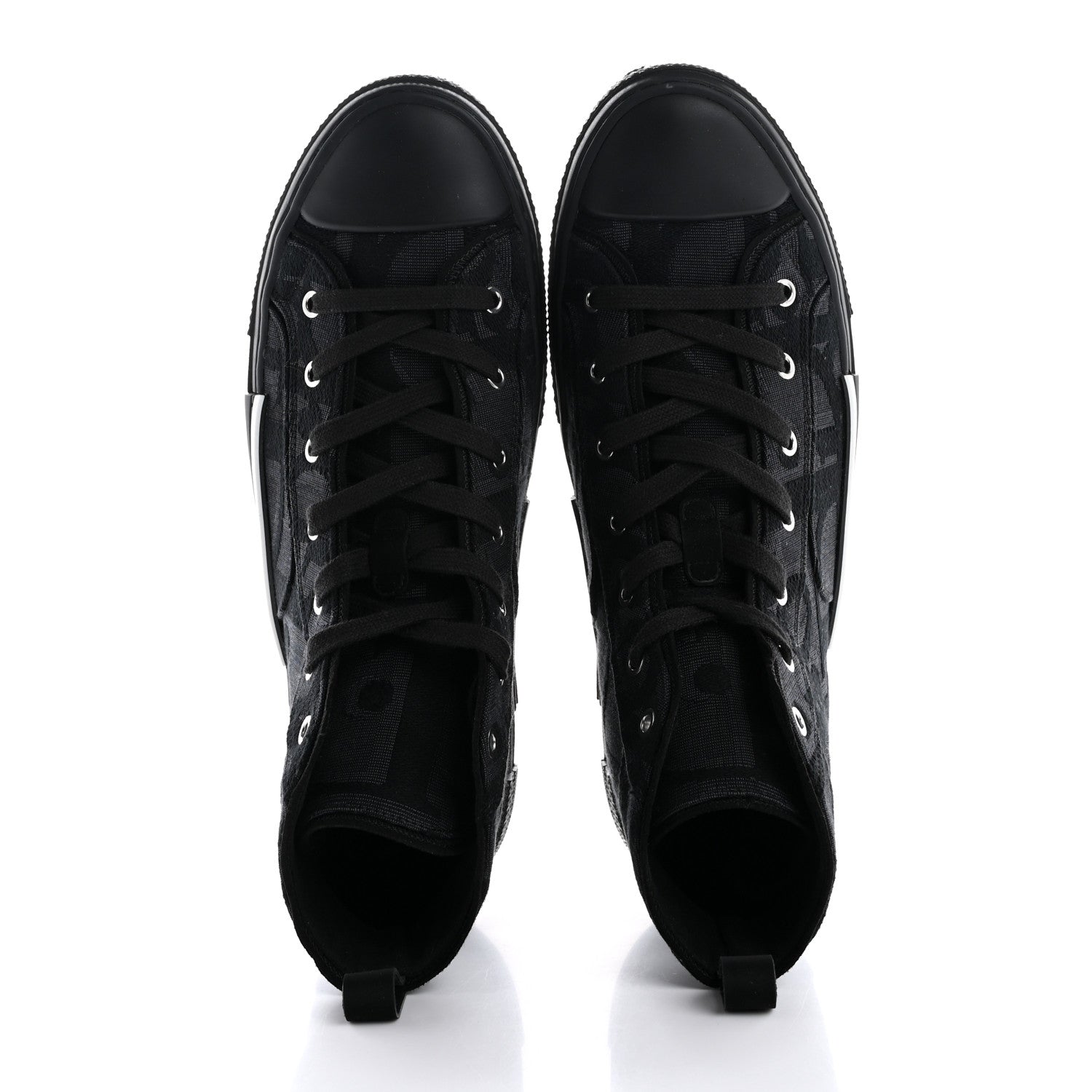 Christian Dior Maxi Oblique Mens B23 High Top Sneakers 45 Black 2 of 10