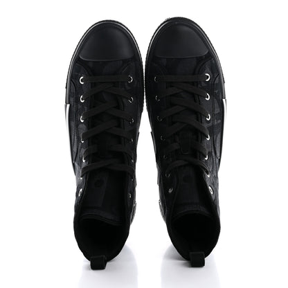 Christian Dior Maxi Oblique Mens B23 High Top Sneakers 45 Black 2 of 10