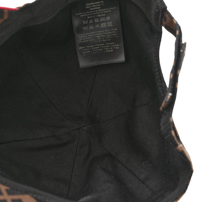 Fendi Canvas FF Reloaded Baseball Hat  Tobacco Red 7 of 8