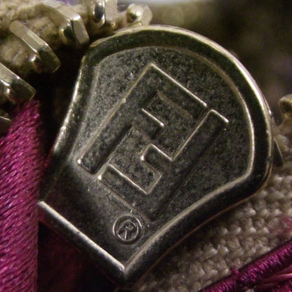 Fendi Canvas FF Baguette Gold/Purple 12 of 14