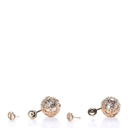 Christian Dior Pearl Secret Cannage Mise En Dior Tribales Earrings Gold 2 of 6