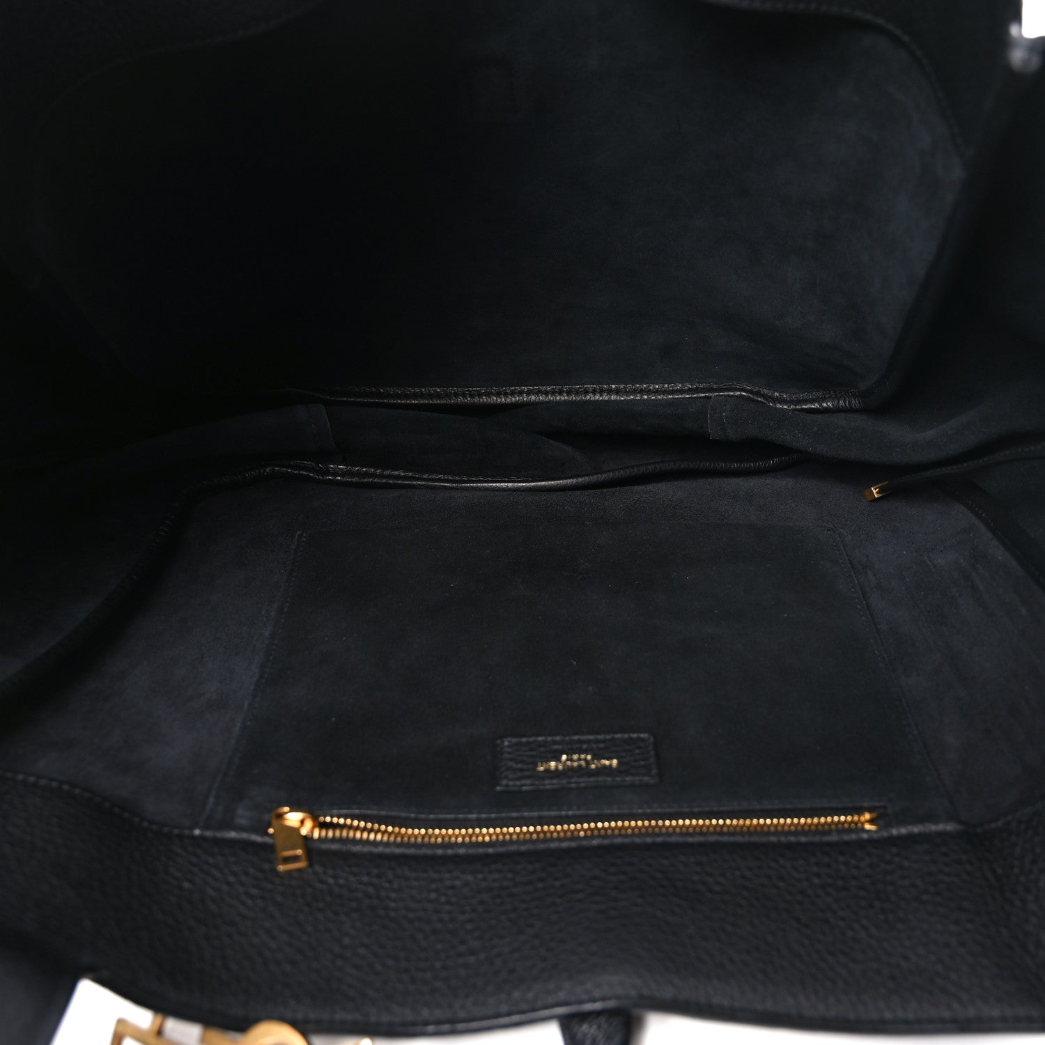Saint Laurent Grained Deerskin Bea Tote Black 5 of 10