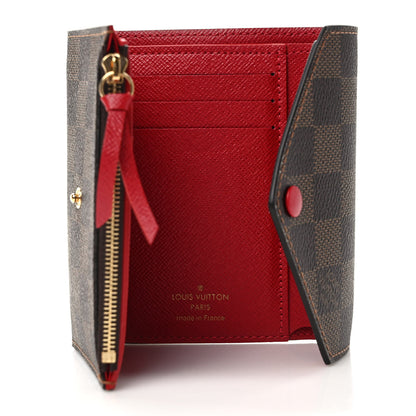 Louis Vuitton Damier Ebene Victorine Wallet Cherry 5 of 7
