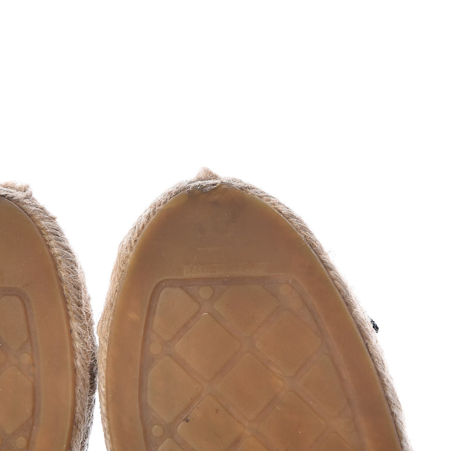 Mesh Grosgrain CC Espadrilles 35 Black