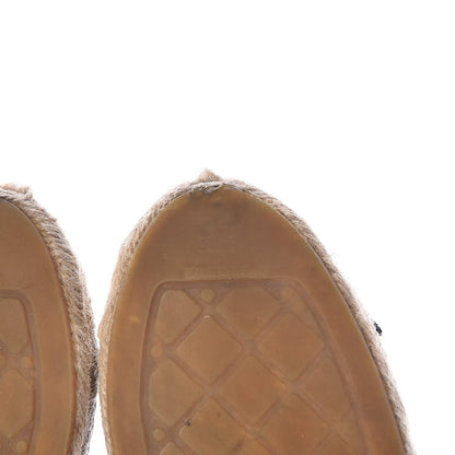 Chanel Mesh Grosgrain CC Espadrilles 35 Black 8 of 13