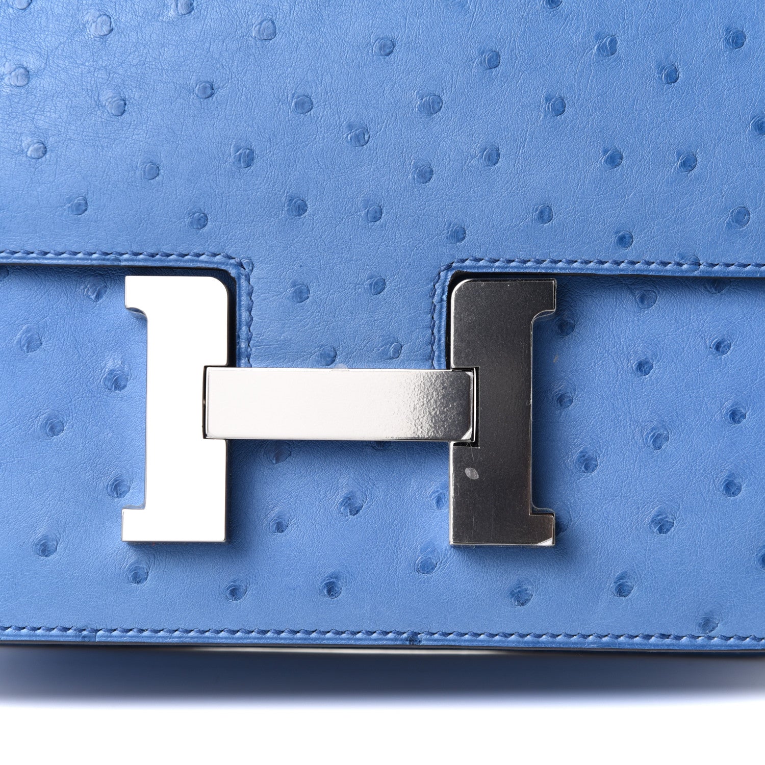 Hermes Ostrich Constance 24 Mykonos 7 of 10