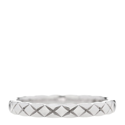 Chanel Platinum Mini Coco Crush Ring 58 8.25 1 of 5