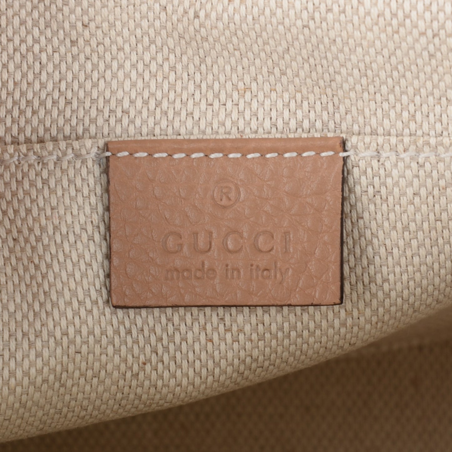 Pebbled Calfskin Small Soho Disco Bag Rose Beige