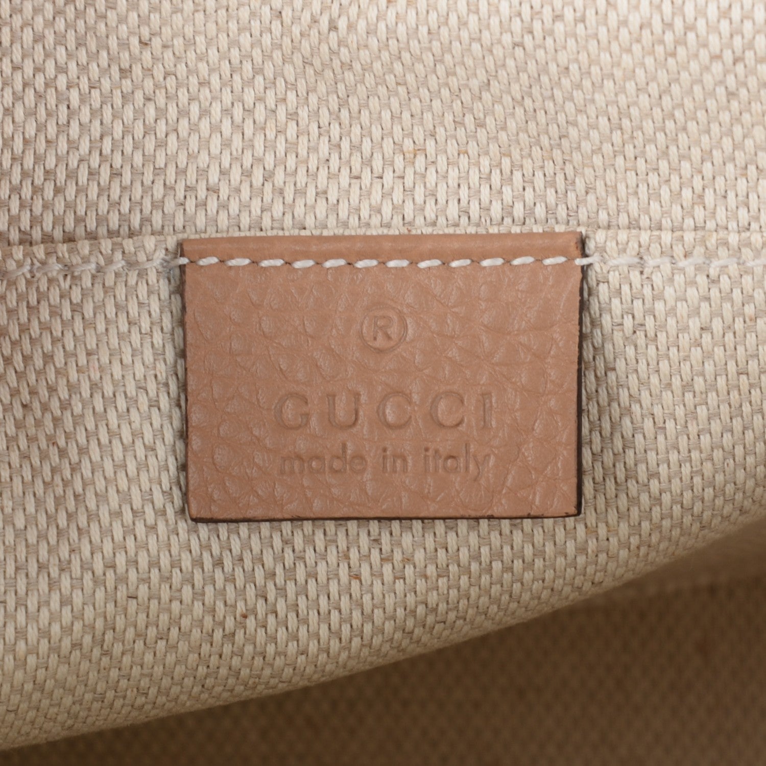 Gucci Pebbled Calfskin Small Soho Disco Bag Rose Beige 6 of 7