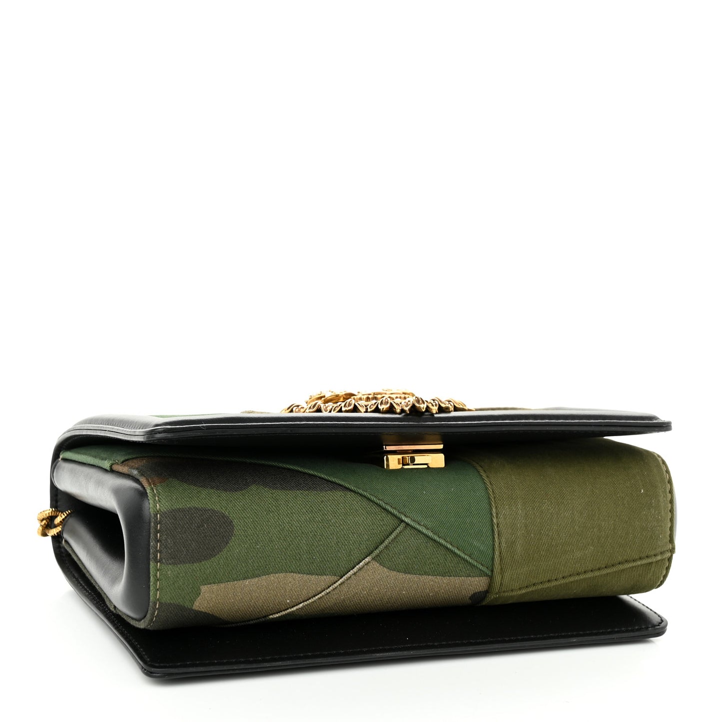 Calfskin Camouflage Pattern Medium Devotion Crossbody Bag