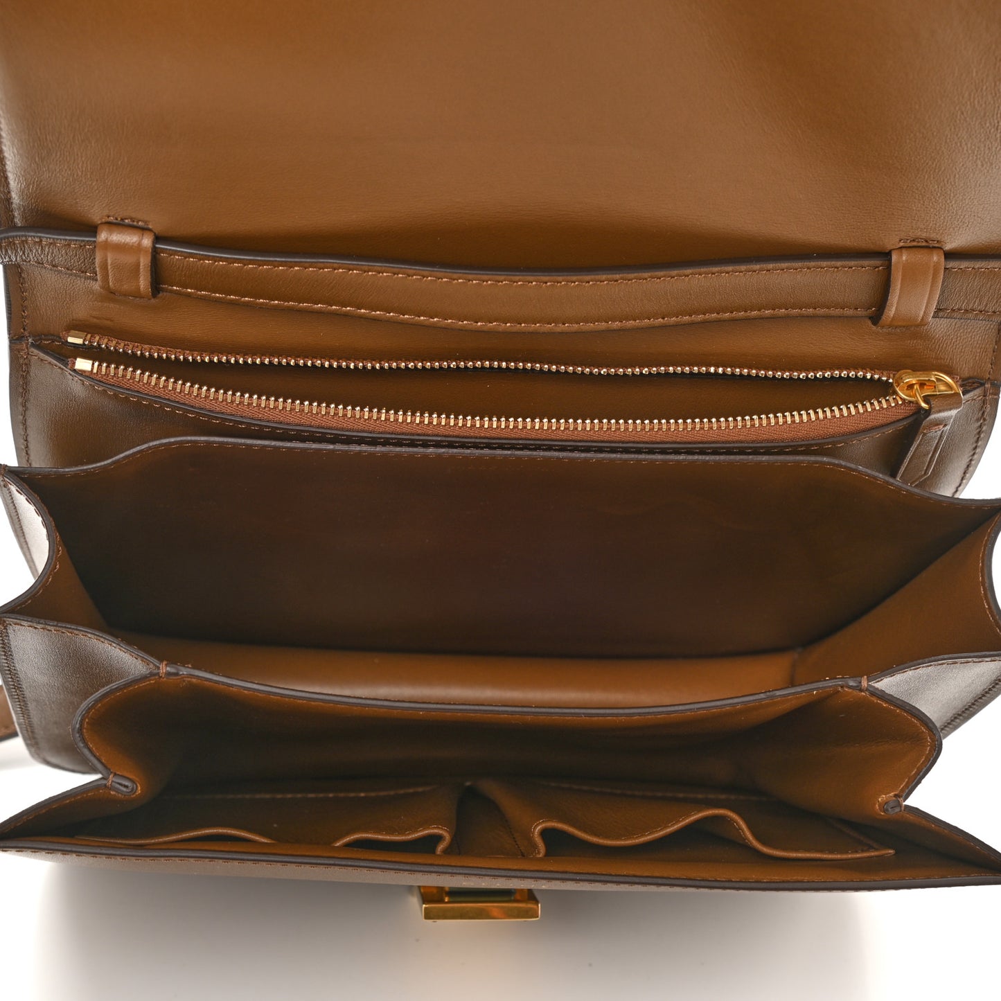 Box Calfskin Medium Classic Box Flap Bag Camel