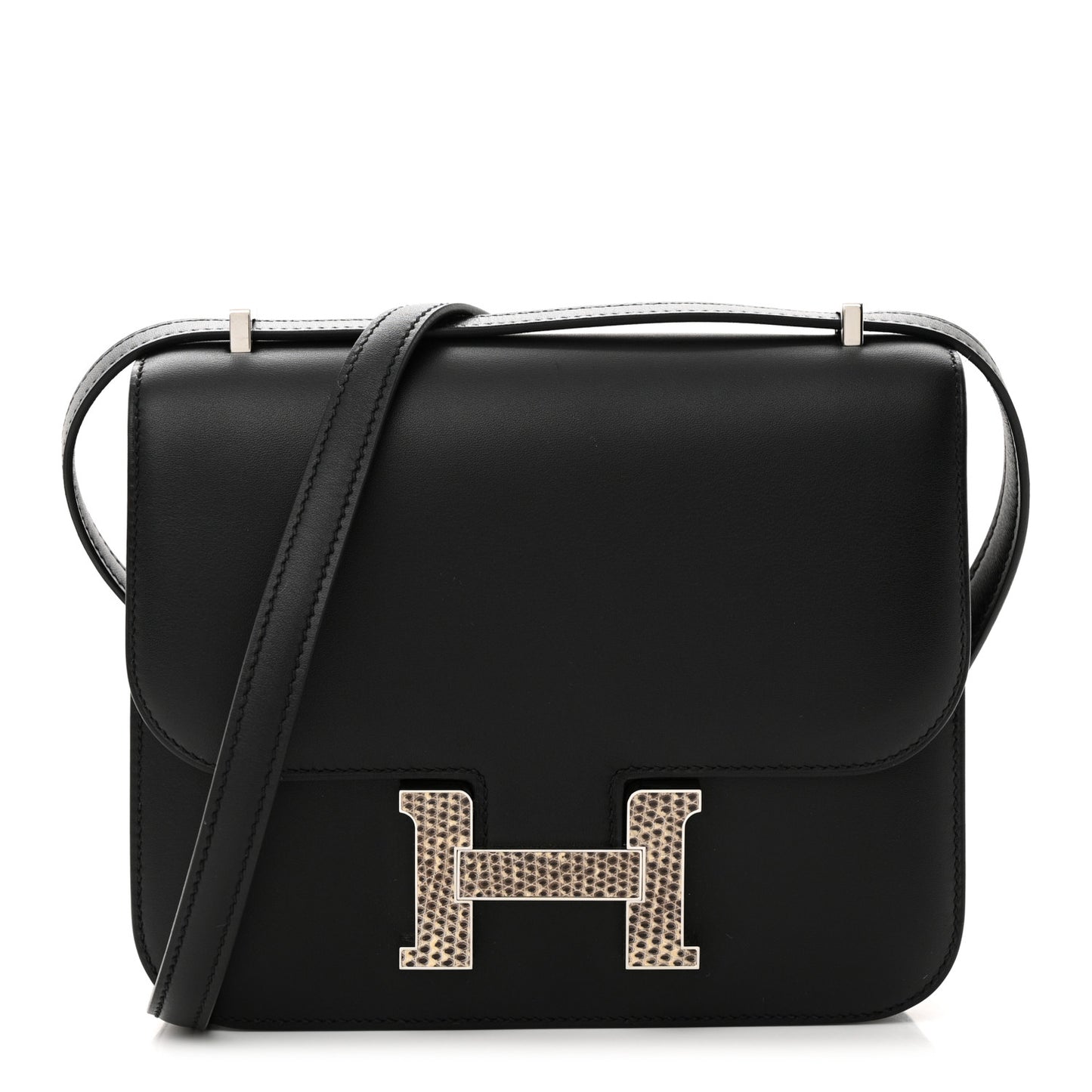 Veau Monsieur Lizard Constance 18 Black Ombre