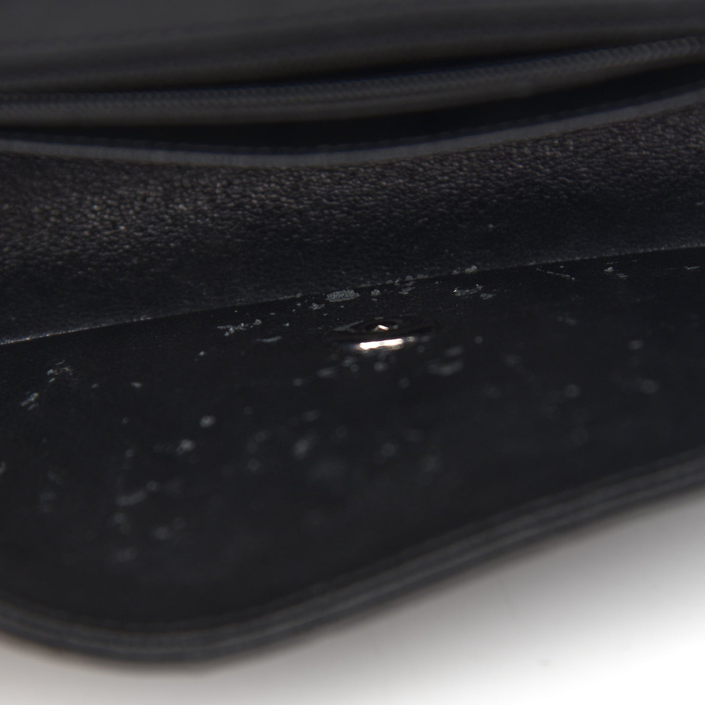 Lambskin Quilted Mini Rectangular Flap Black