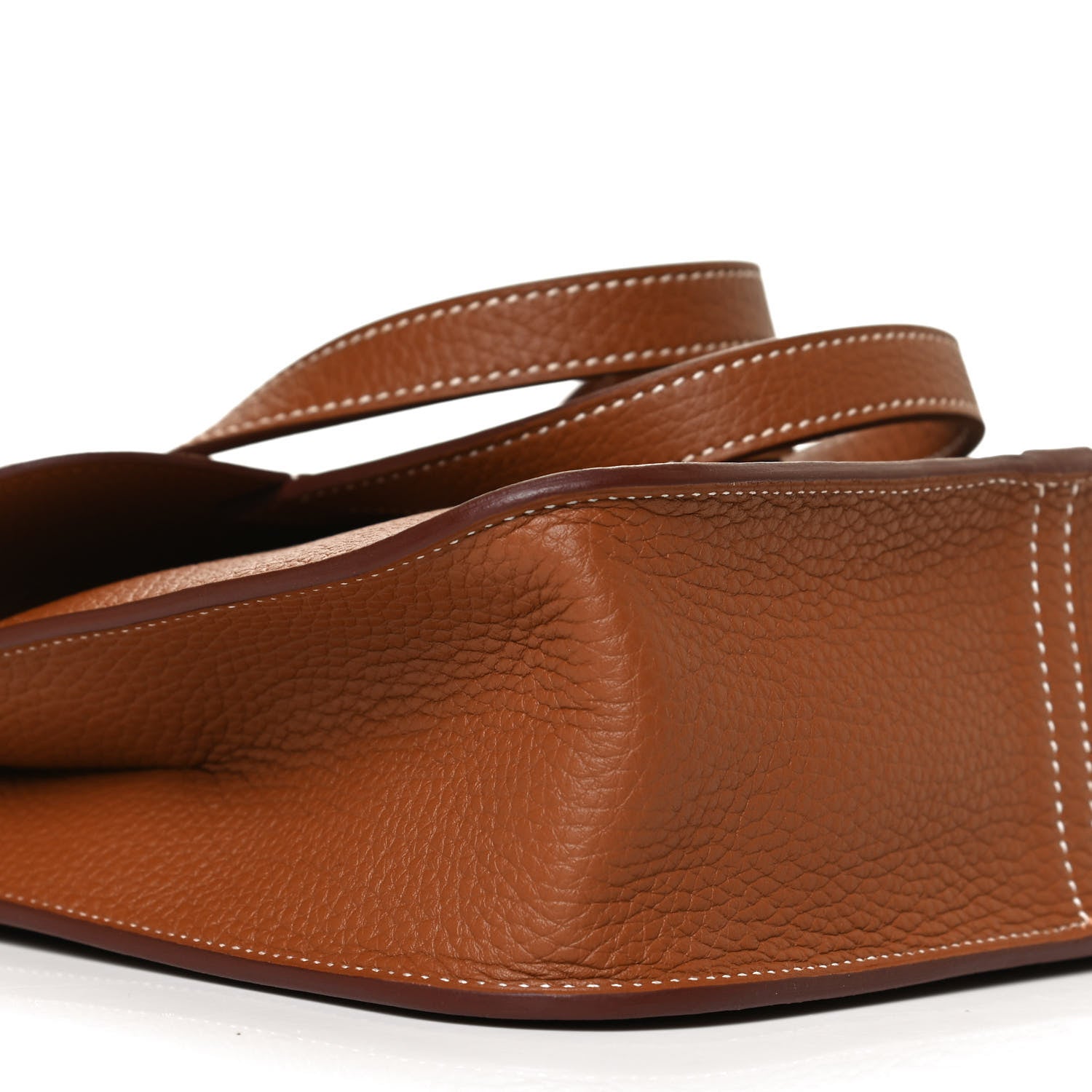Hermes Taurillon Clemence Halzan 25 Gold 8 of 12