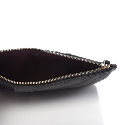 Chanel Caviar Quilted Classic Flat Wallet Pouch Black 5 of 7