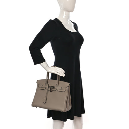 Hermes Togo BIRKIN 30 Gris Tourterelle 2 of 12