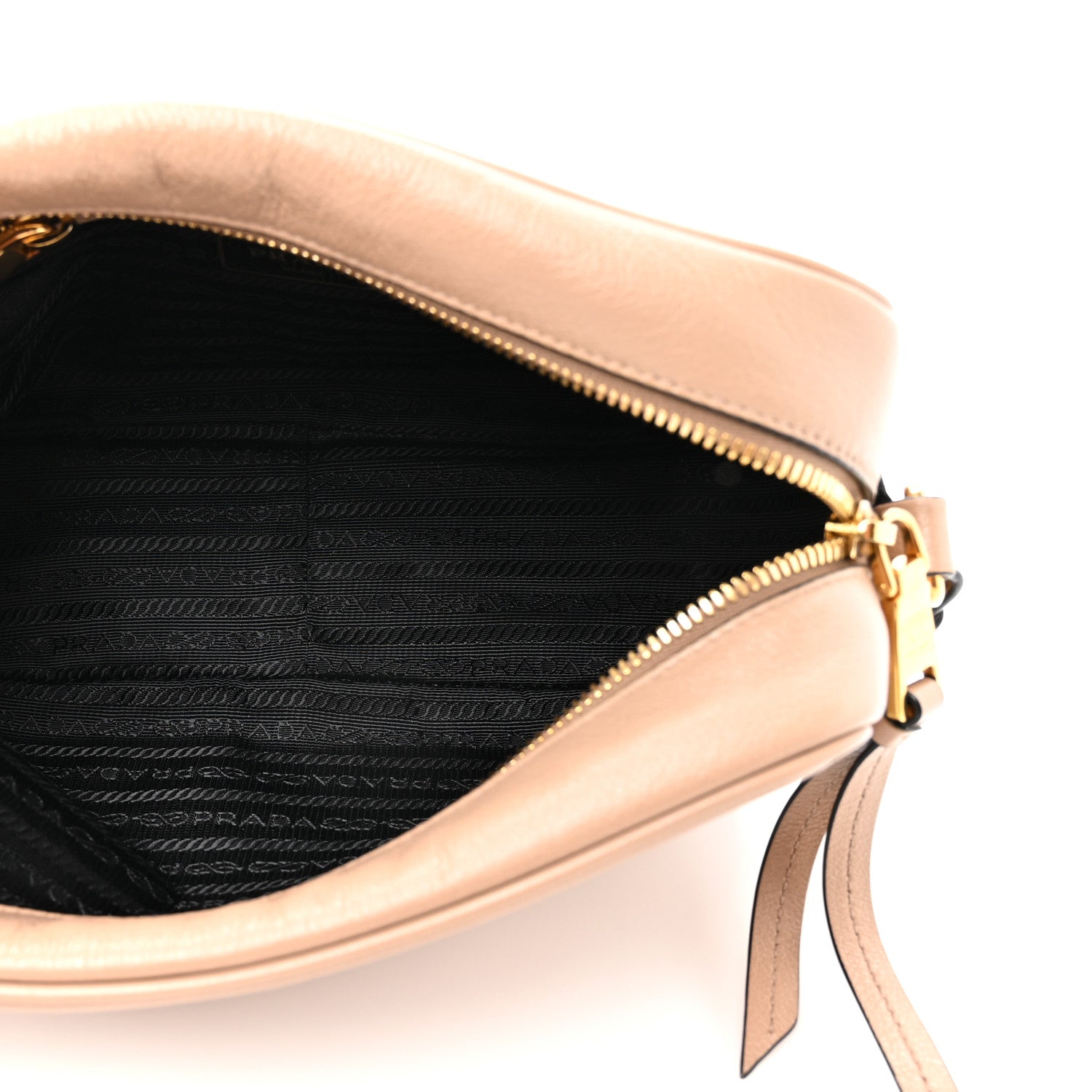Prada Glace Calfskin Embossed Logo Crossbody Cammeo 5 of 9