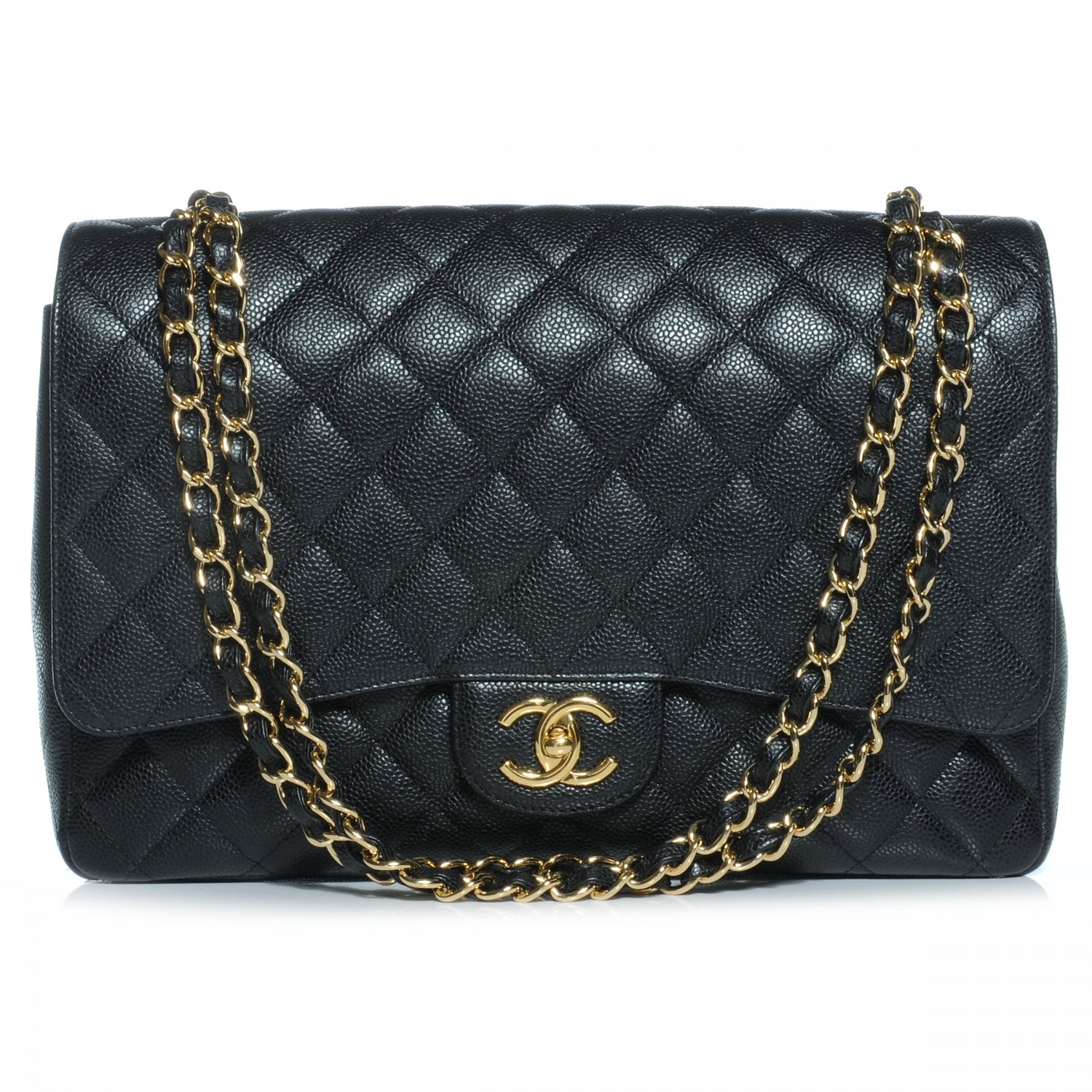 Chanel Caviar Quilted Maxi Double Flap Black 1 of 9