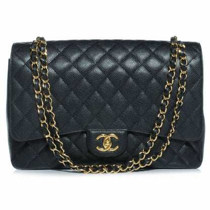 Chanel Caviar Quilted Maxi Double Flap Black 1 of 9