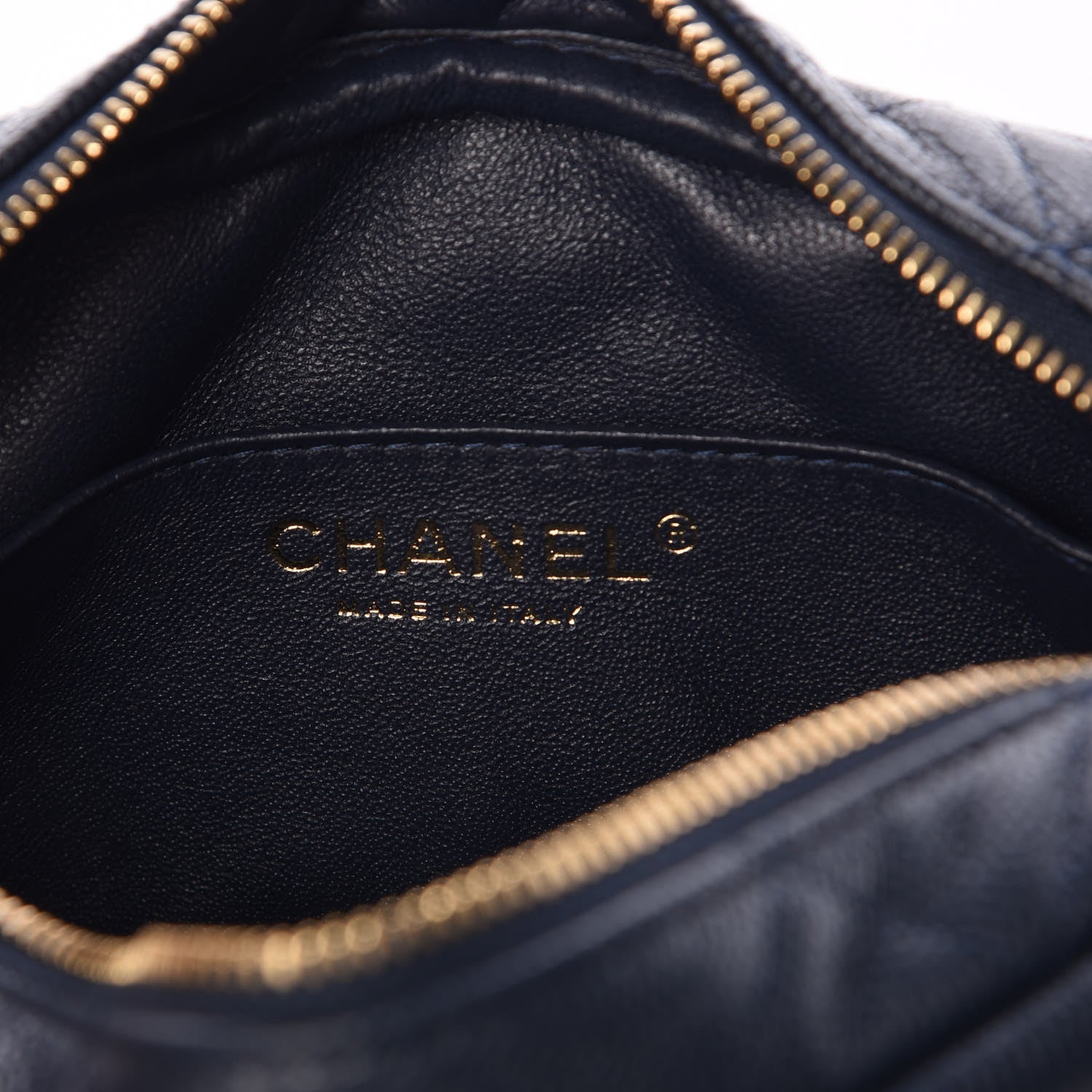 Chanel Caviar Quilted Camera Case Navy 6 of 7