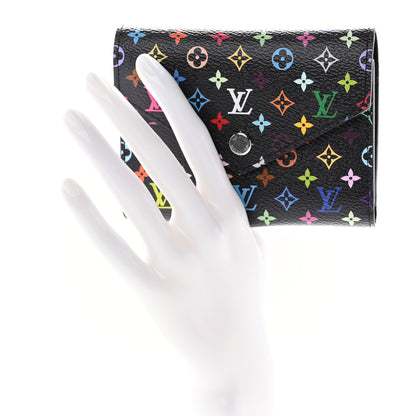 Louis Vuitton LV x TM Monogram Multicolor Victorine Wallet Black 2 of 9