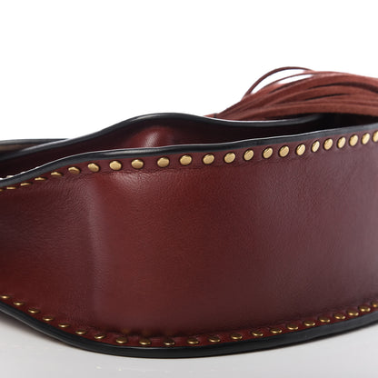 Chloe Calfskin Braided Small Hudson Shoulder Bag Sienna Red 6 of 8