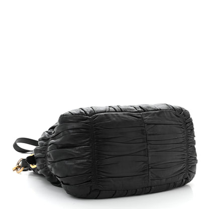 Prada Nappa Gaufre Tote Black 4 of 12