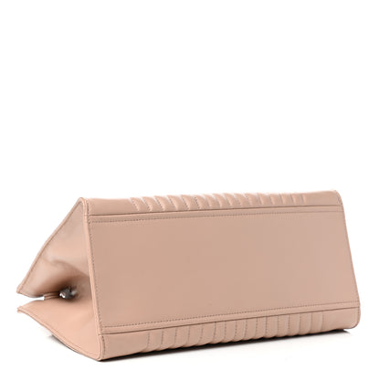 Prada Soft Calfskin Impunture Diagramme Tote Cipria 4 of 9