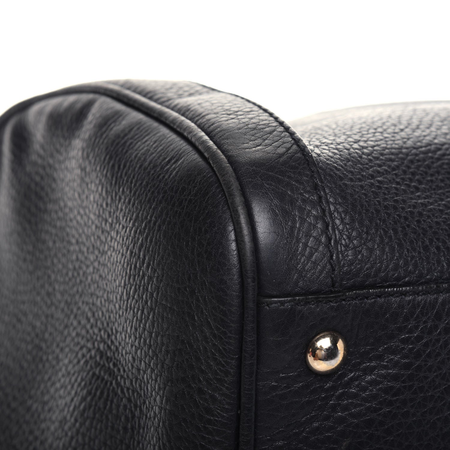Gucci Pebbled Calfskin Medium Soho Boston Black 21 of 33