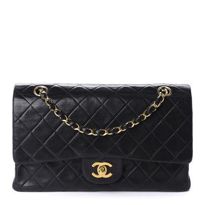Chanel Lambskin Quilted Medium Double Flap Black 1 of 11