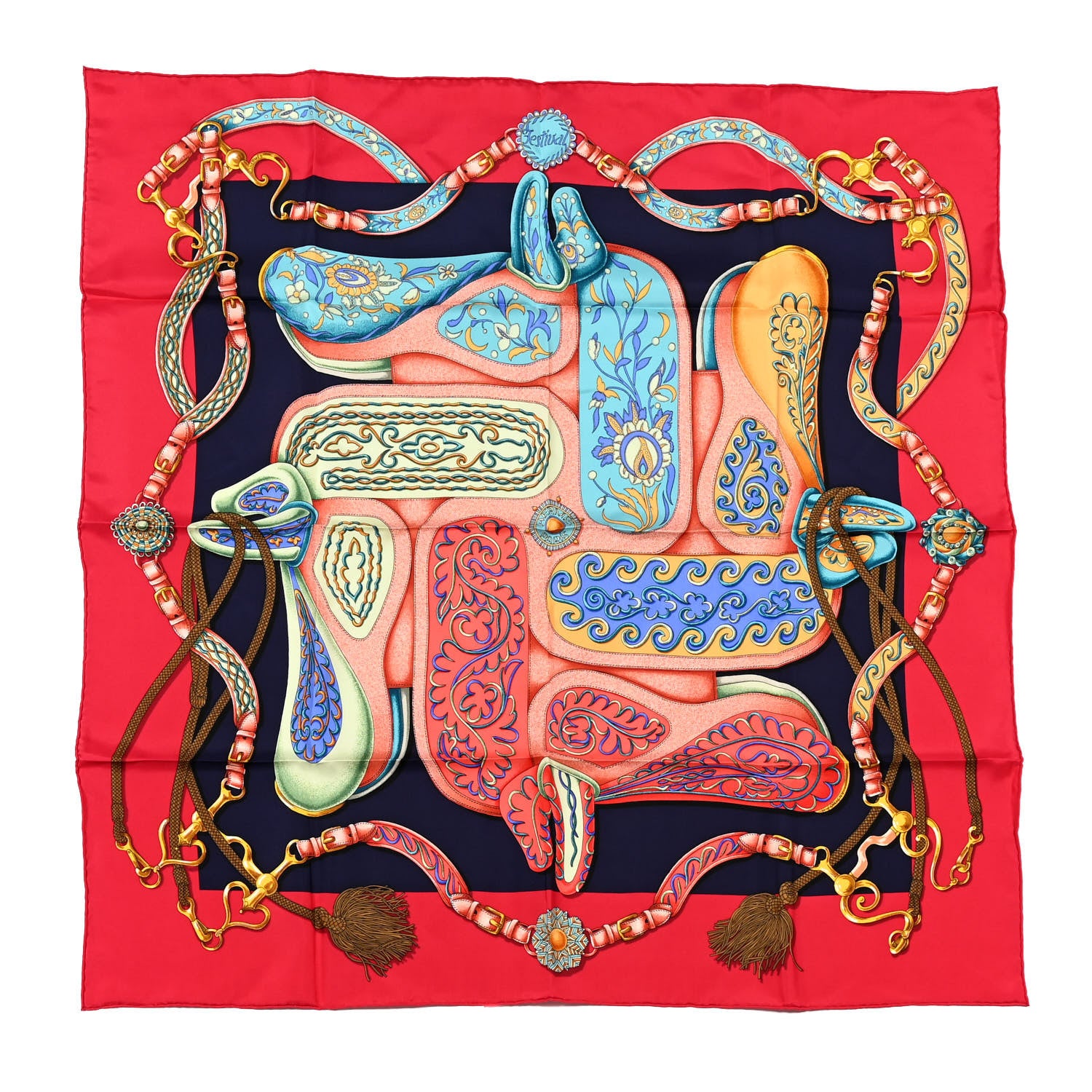 Hermes Silk Festival des Amazones Scarf 90 1 of 4