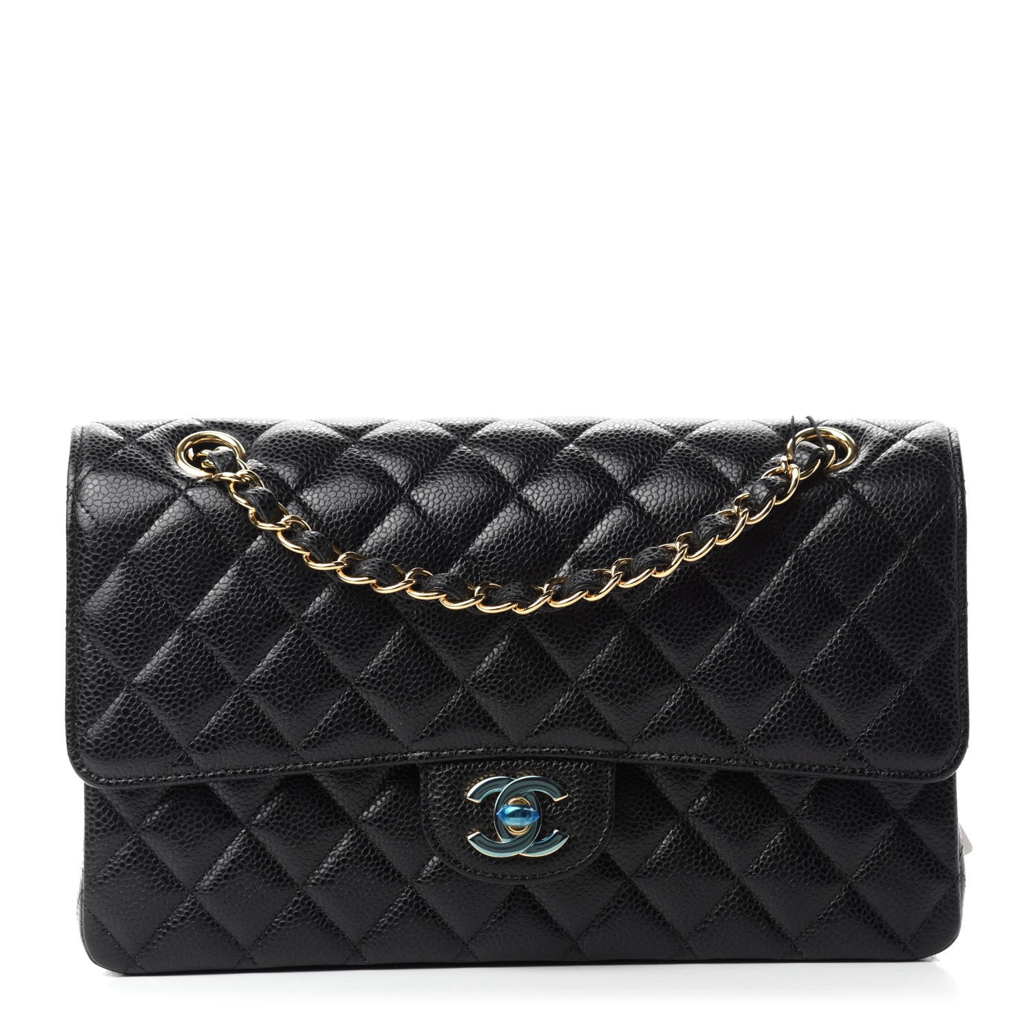 Chanel Caviar Quilted Medium Double Flap Black 1 of 12