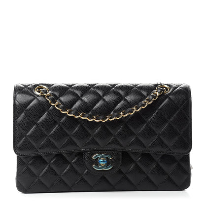 Chanel Caviar Quilted Medium Double Flap Black 1 of 12