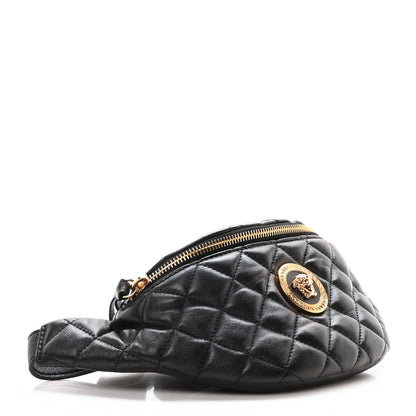 Versace Nappa Quilted Medusa Belt Bag Black 4 of 10