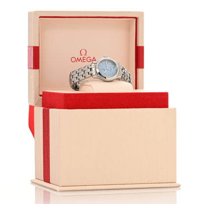 Omega Stainless Steel Blue Mother of Pearl 26mm Seamaster 120M Quartz Watch 2581.88 5 of 5