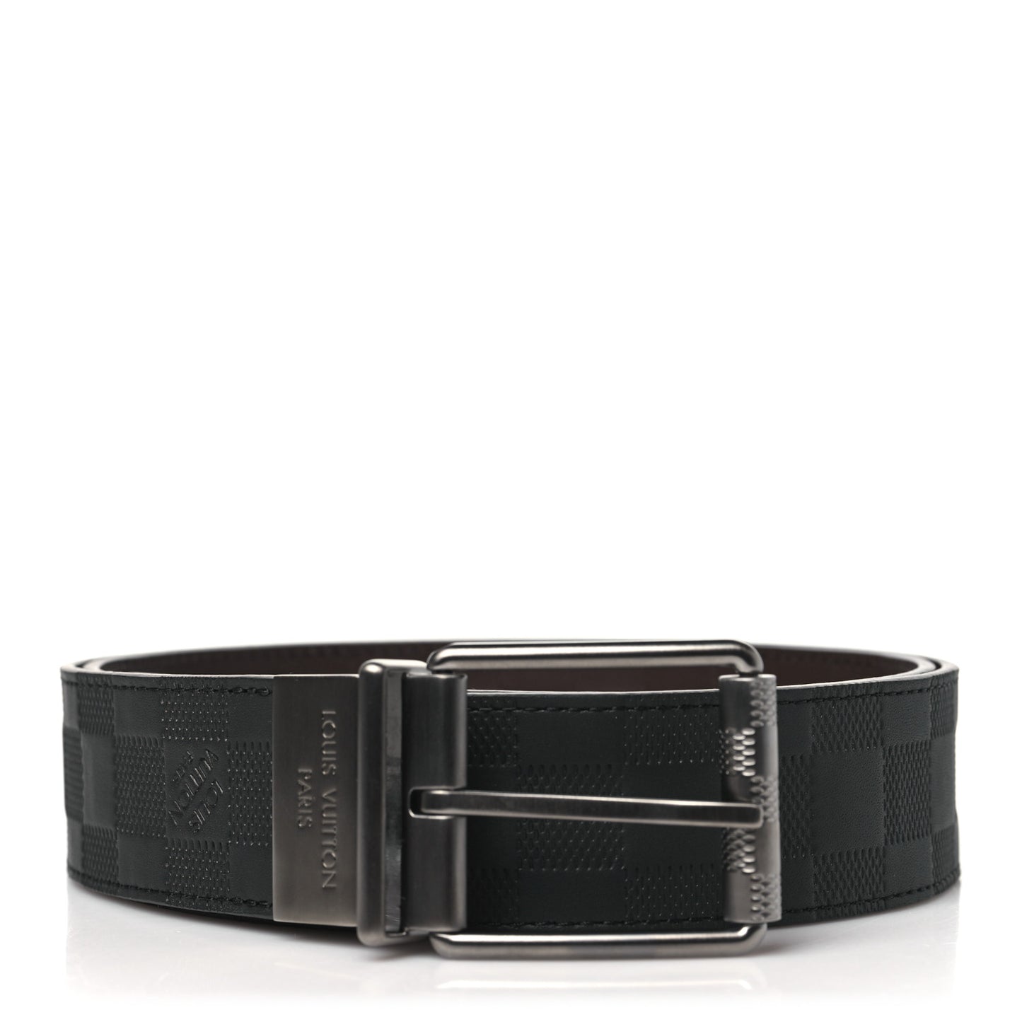 Damier Infini 40mm Reversible Belt 100 40 Black Brown